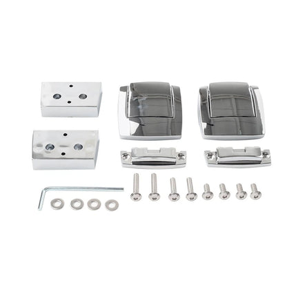 Chrome Tour Trunk Latches for Harley Electra Glide, Street Glide, Road King