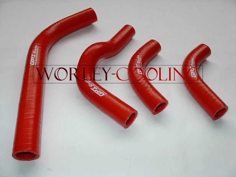Aluminum Radiator & Red Hose for Honda CRF 250 CRF250R CRF250X (2004-2009)
