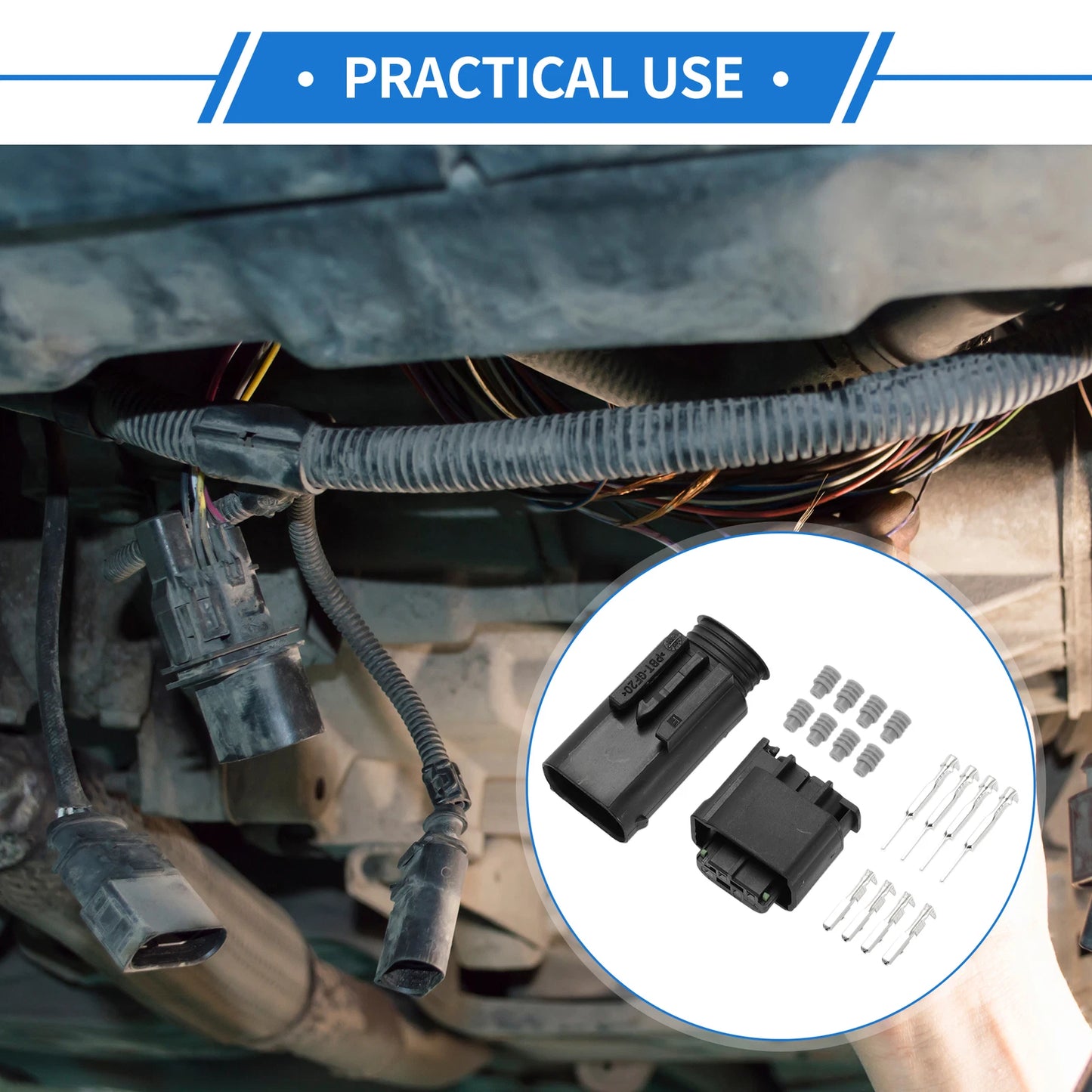 4 Pin Tail Turn Signal Light Connector Plug for BMW