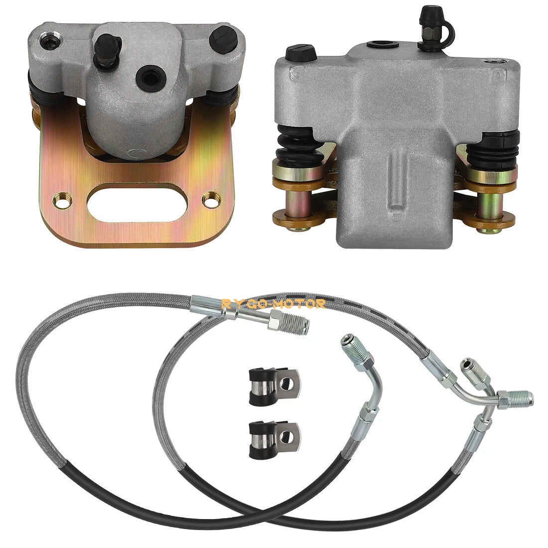 Front Brake Caliper w/ Pad & Line for Polaris Sportsman 500 400 Xplorer 400 500