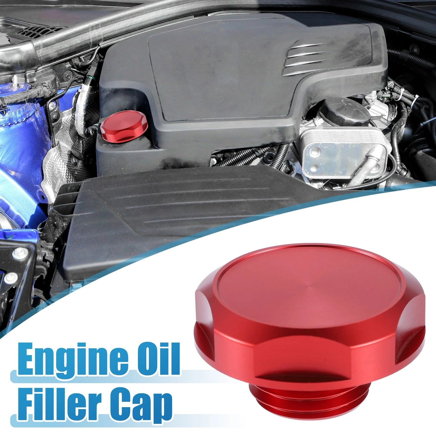 Red Engine Oil Filler Cap Cover for Nissan Most Models
