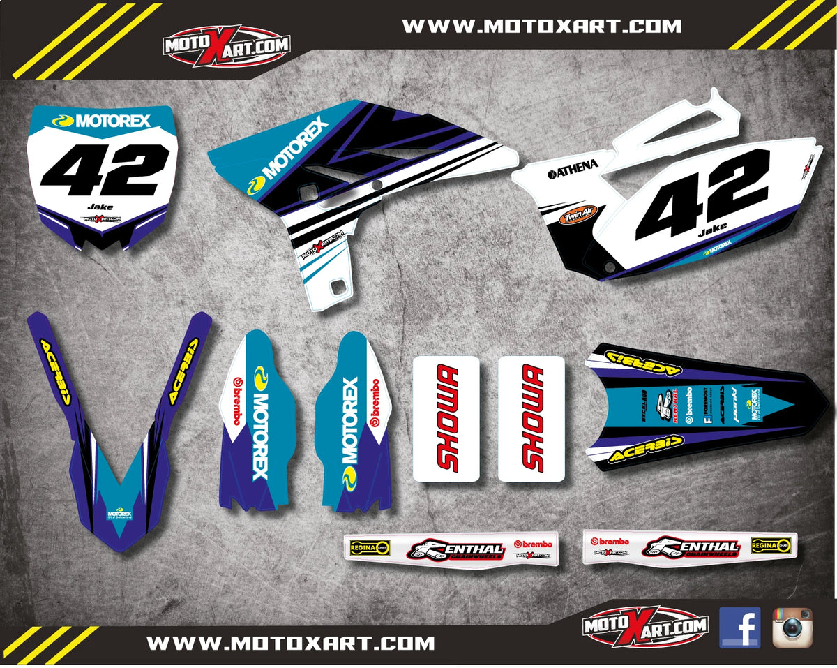 Custom Graphic Kit for Yamaha YZF 250 (2010-2013) - STRIKE STYLE Stickers