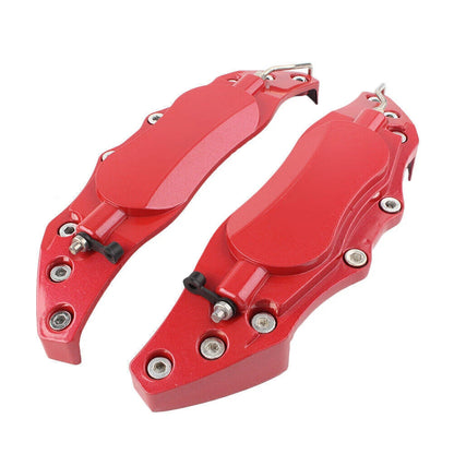 3D Metal Brake Caliper Covers for Universal Front & Rear Car Red