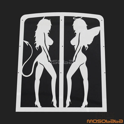 Chrome Sexy Girl Radiator Grille Guard for Yamaha Banshee (1987-2012)