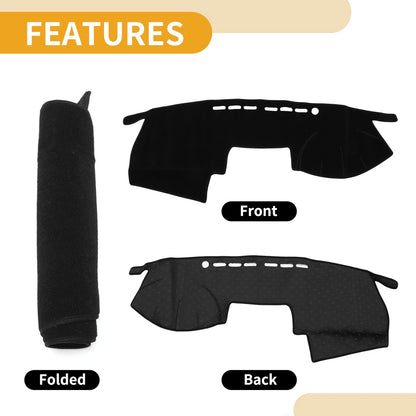 Dashboard Cover Mat for Toyota Mark X (2004-2009) Black 1 x Piece