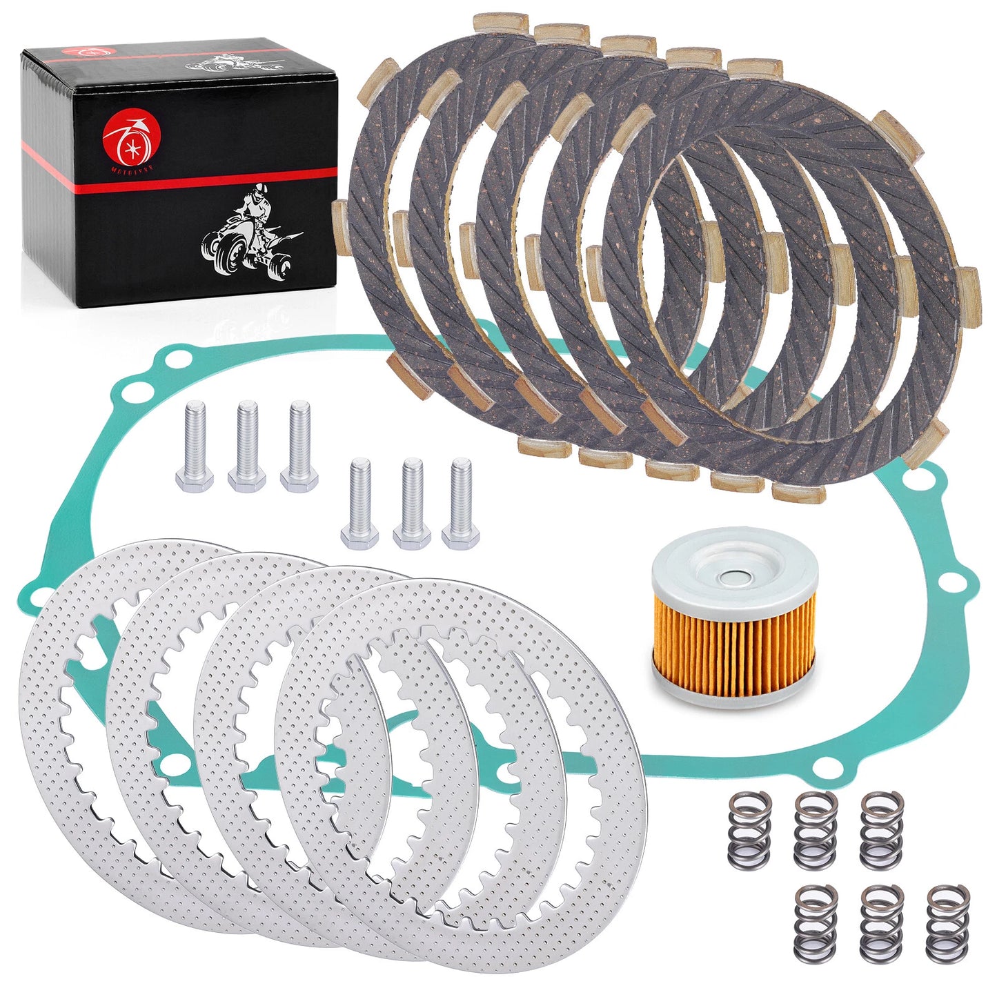 Duty Clutch Kit Gasket Oil Filter for Kawasaki Z125 PRO BR125 (2017–2024)