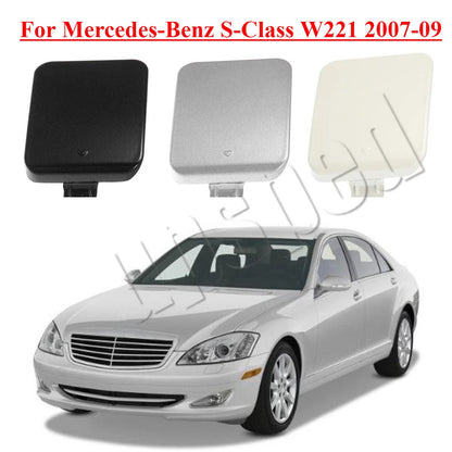 Front Bumper Tow Hook Hole Eye Cover Cap for Mercedes-Benz S-Class (2007–2009)