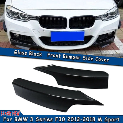 Gloss Black Front Bumper Splitter Lip for BMW F30 M Sport (2012-2018)