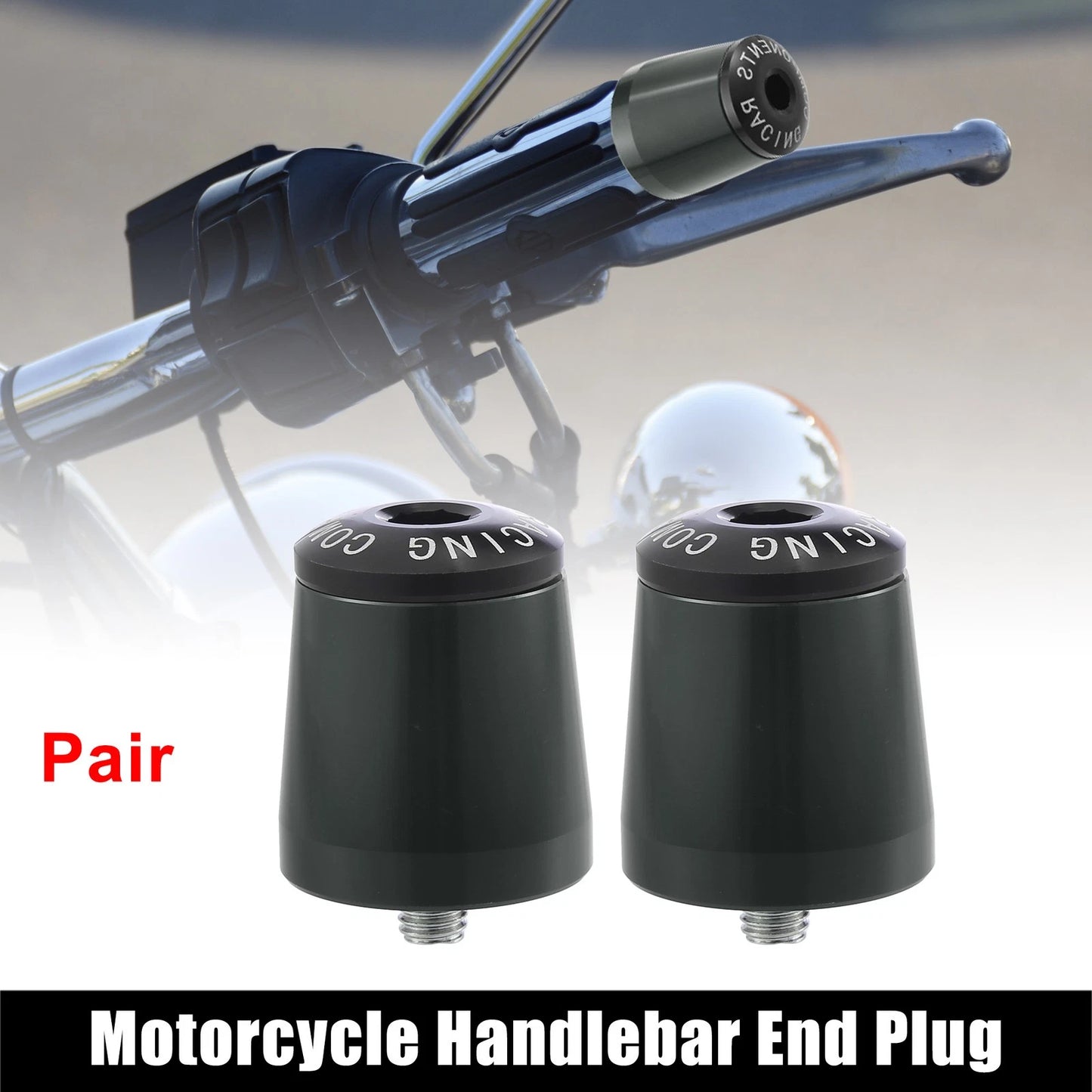Pair Handlebar End Plugs for Kawasaki Ninja 400 18-21 (2018–2021)