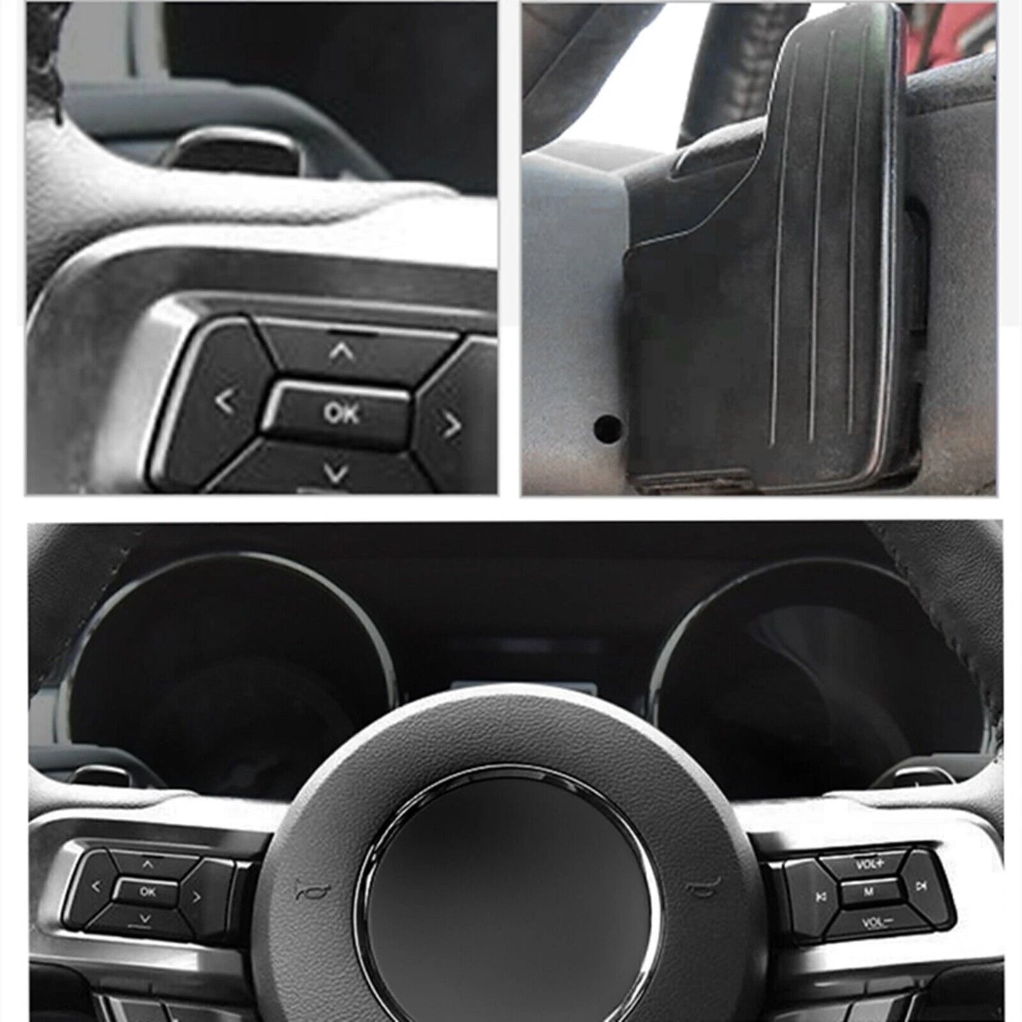 Steering Wheel Shifter Paddle Extensions for 2015-2023 Ford Mustang (15-23)