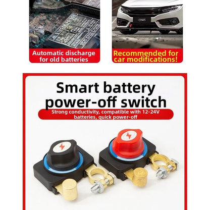 12V/24V Battery Disconnect Switch Power Shut Off for Cars/SUVs/Trucks/Boats