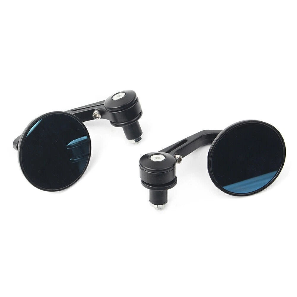 7/8" Handlebar Bar End Rearview Mirrors for Dirt Bike Bobber Cafe