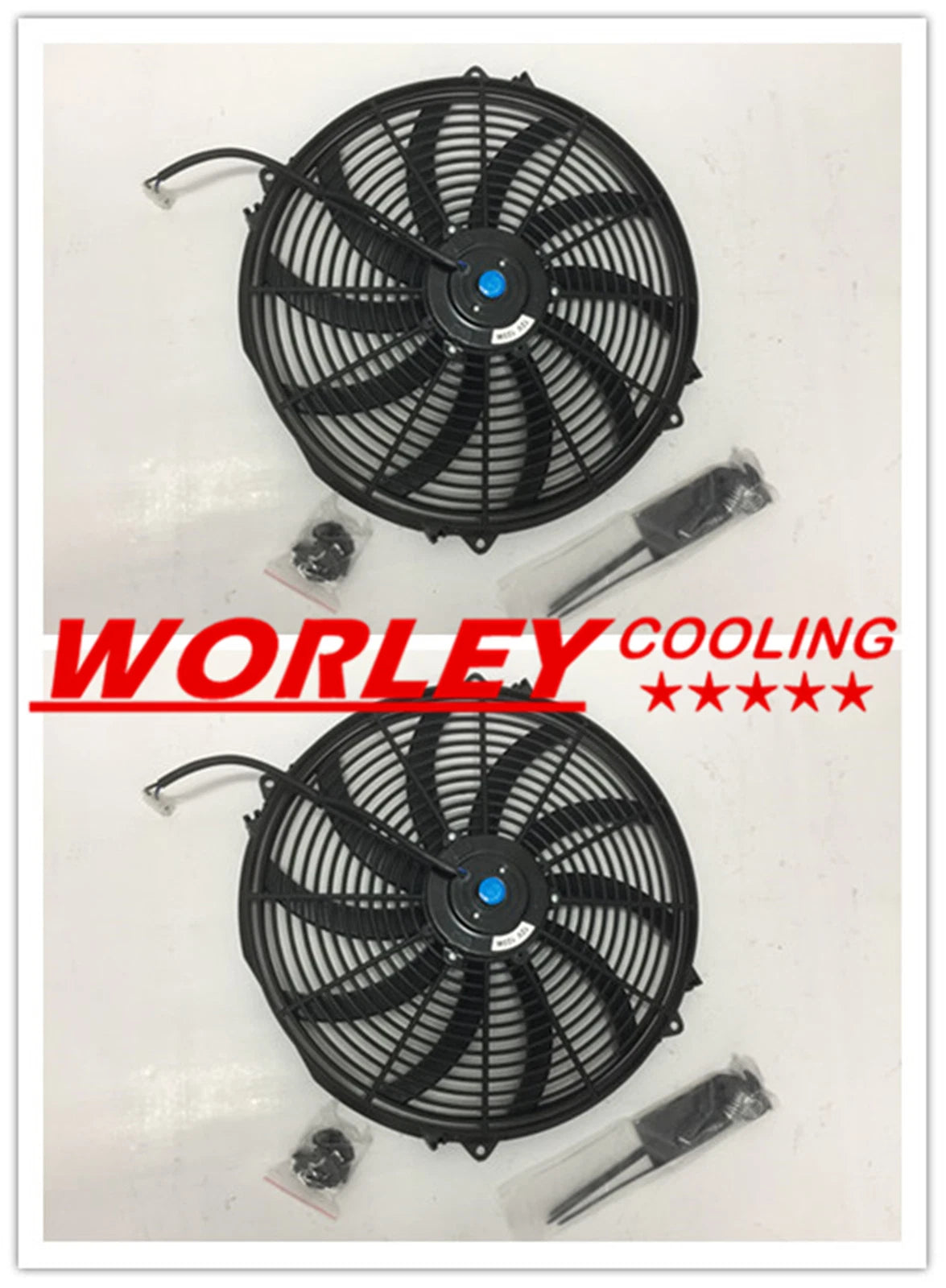 16" 12V Electric Cooling Thermo Fan + Mounting Kits for NSW Universal