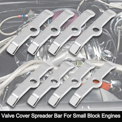 8pcs 3" Valve Cover Spreader Bar Hold Down Tab for Chevy 283-305-327 Engines