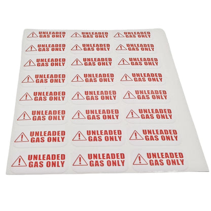 Unleaded Gas Only Sticker for Truck Vinyl Decal 2"x1"