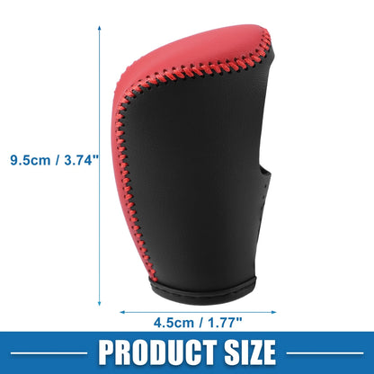 Gear Shifting Knob Cover for Nissan Rogue (2017) - Black PU Leather