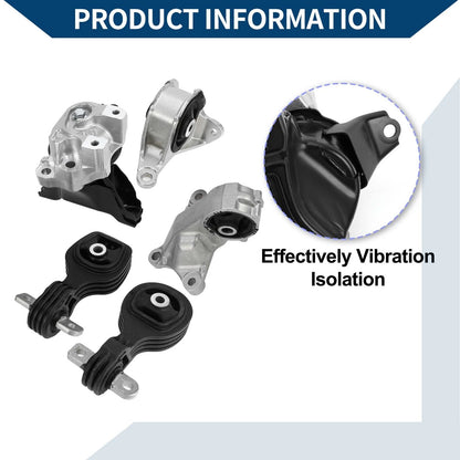 Engine Motor Mount Set for Honda CR-V 2.4L L4 (2007-2011)