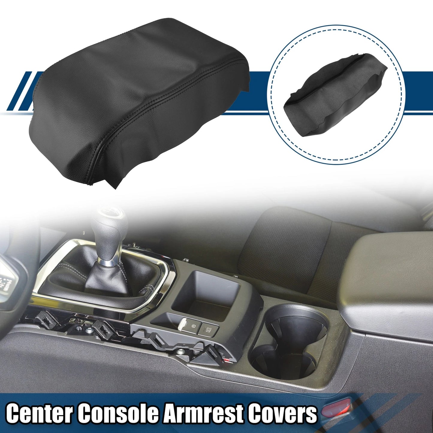 Faux Leather Center Console Armrest Cover for Nissan Pathfinder (2005-2012)