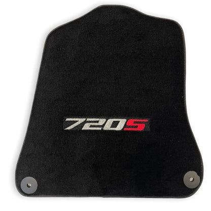 Floor Mats for McLaren 720S 2017-2021 Black Tailored Carpet Set LHD