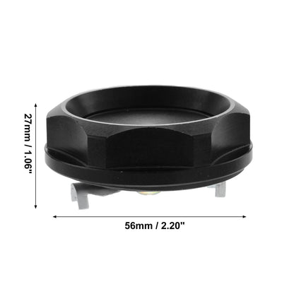 Black Aluminum Alloy Engine Oil Filler Cap Cover for Mitsubishi