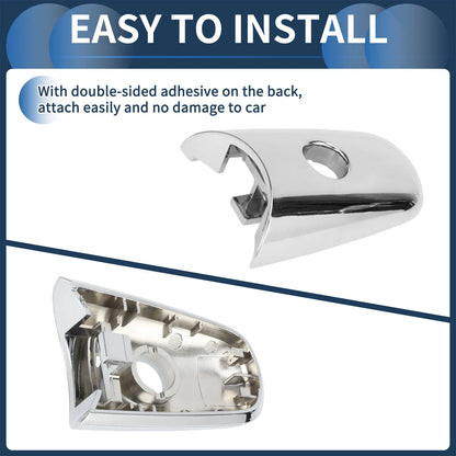 Door Handle Cover Front Left for INFINITI QX60 (2014-2019) Silver Tone