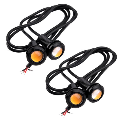 4x LED Amber Grille Mark Lights for Chevrolet Colorado, Silverado, Ford (2004-2023)
