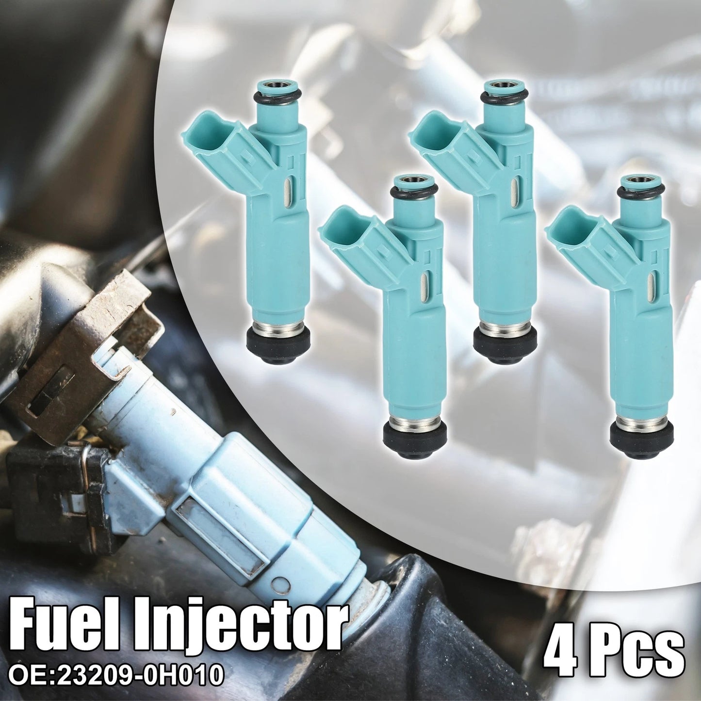 4pcs Car Fuel Injector Replacement for Toyota Camry (2002–2004)