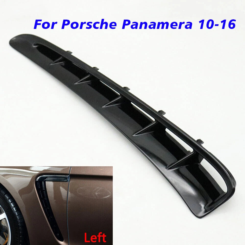 Left Fender Grille Air Vent Molding Trim for Porsche Panamera (2010–2016)