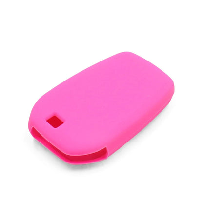 Pink Silicone Key Fob Cover Case for Toyota Crown Camry Corolla RAV4