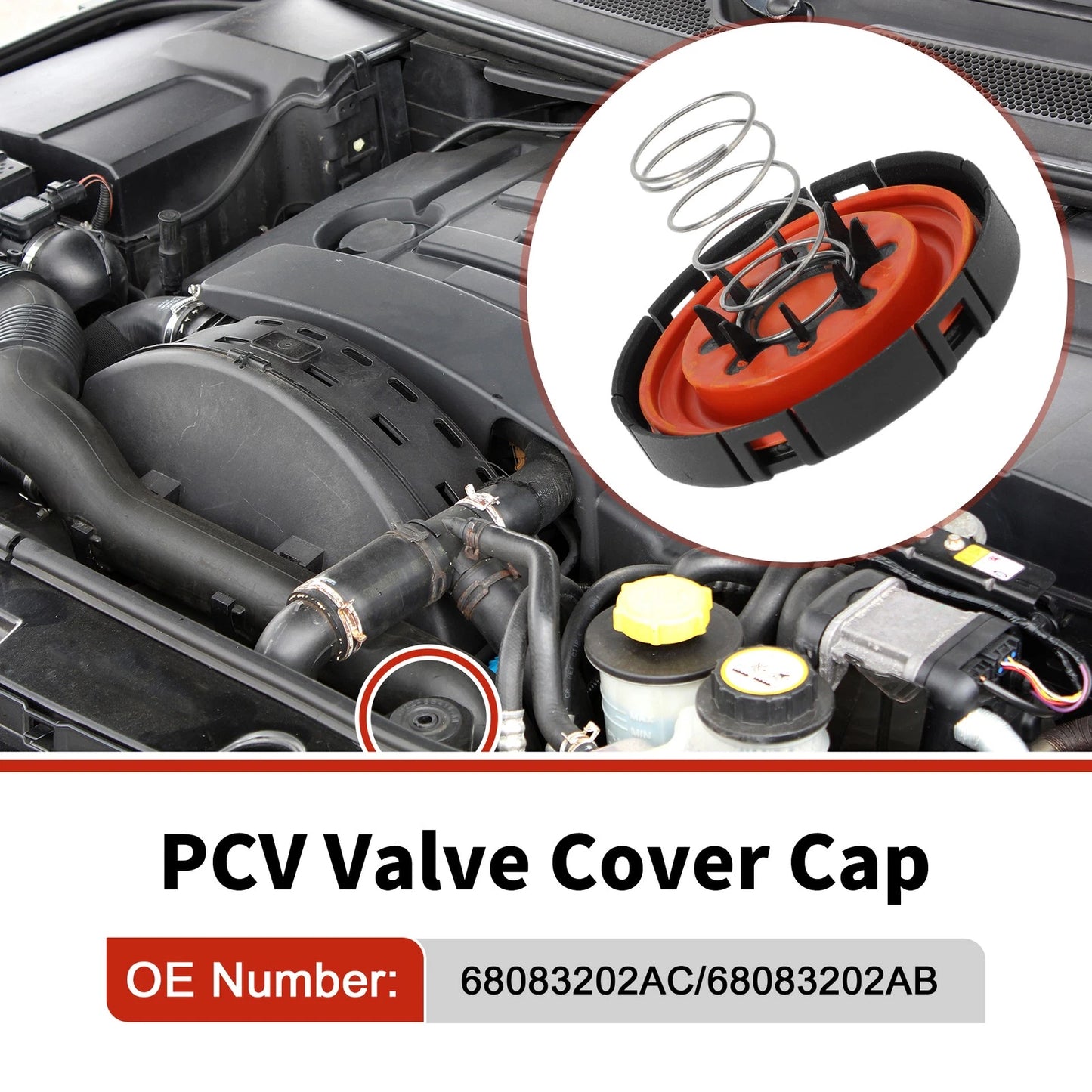 PCV Valve Cover Caps for Land Rover LR4, Jaguar XK (2010-2016)