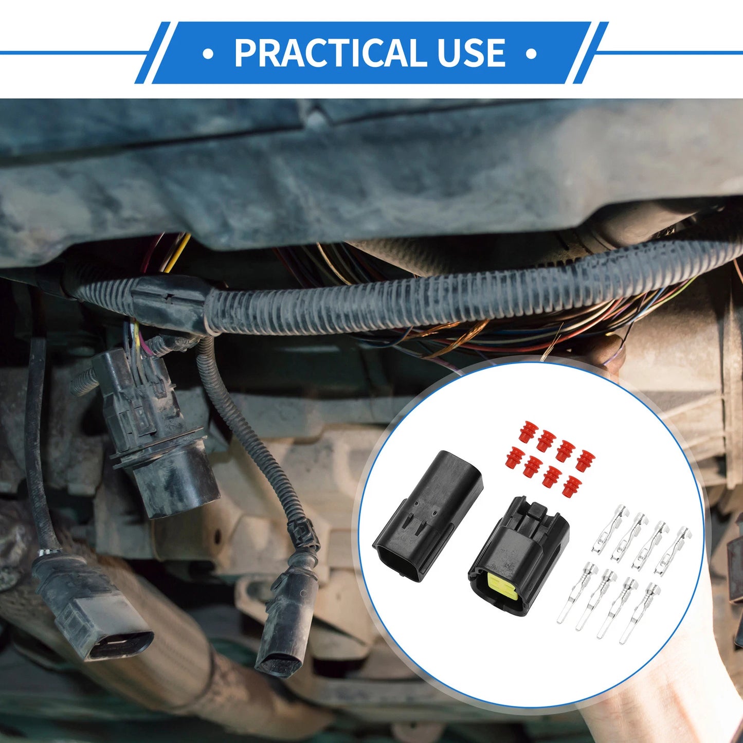 4 Pin Oxygen Sensor Connector Plug for Mazda & Nissan