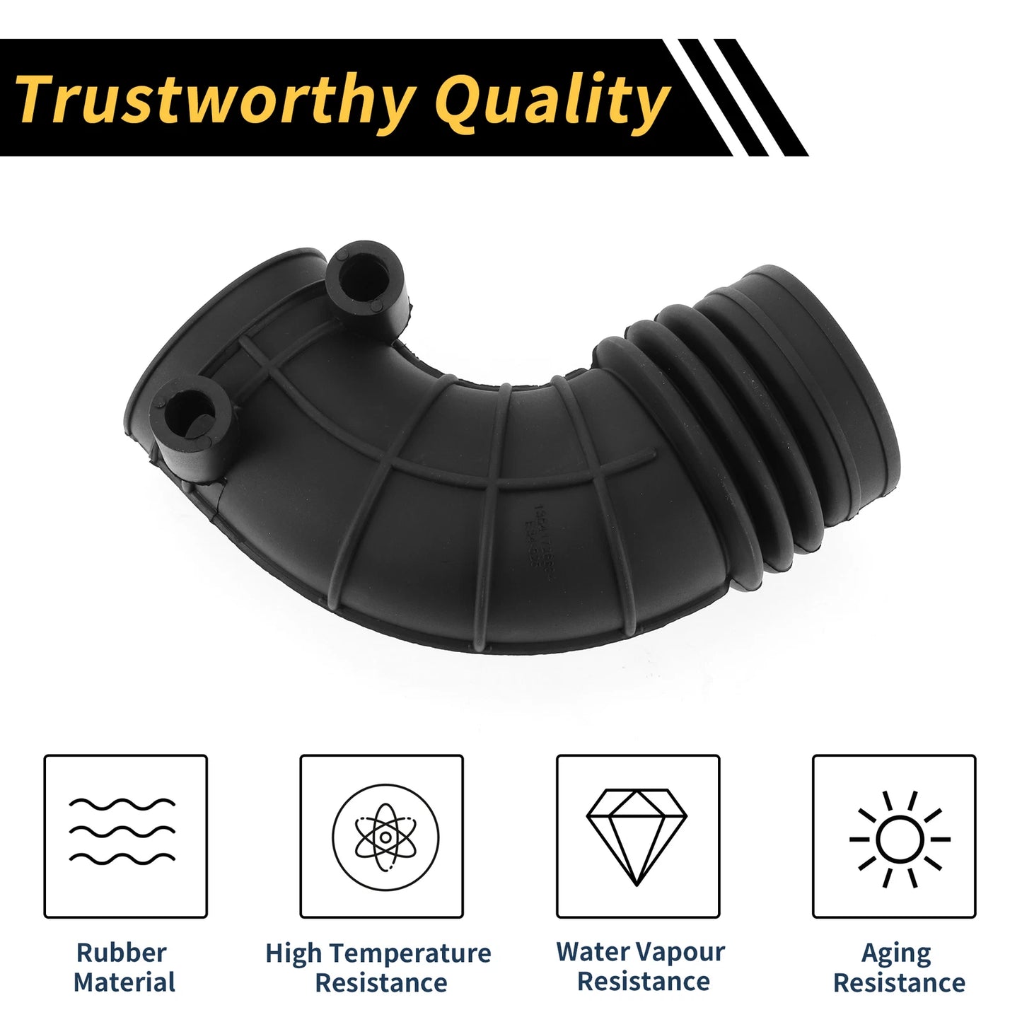 Engine Air Intake Hose for BMW 5 E34 525 (1991-1996) - Rubber 1 x Hose