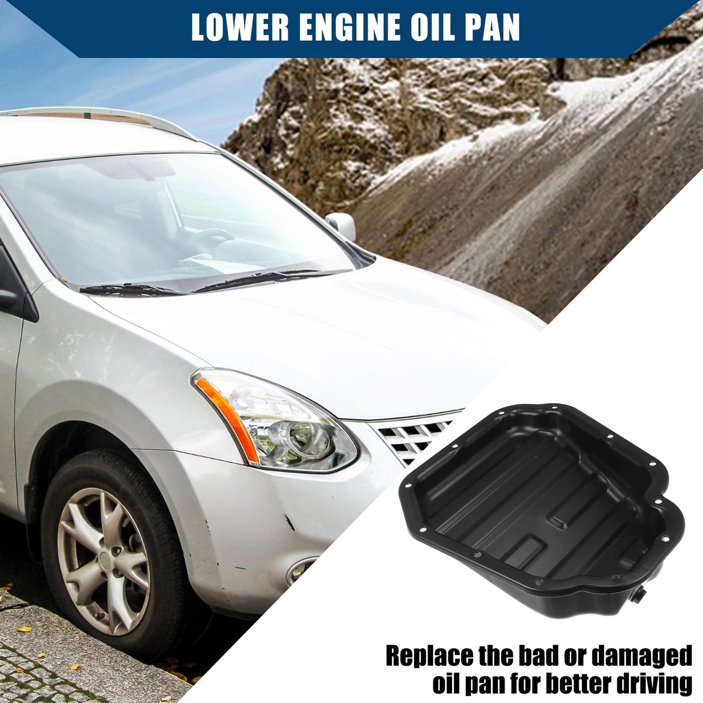 Engine Transmission Oil Pan for Nissan Rogue X-Trail (2014-2020)