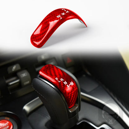 Gear Shift Knob Cover Trim for Nissan GTR R35 (2017-2022) Red 1x
