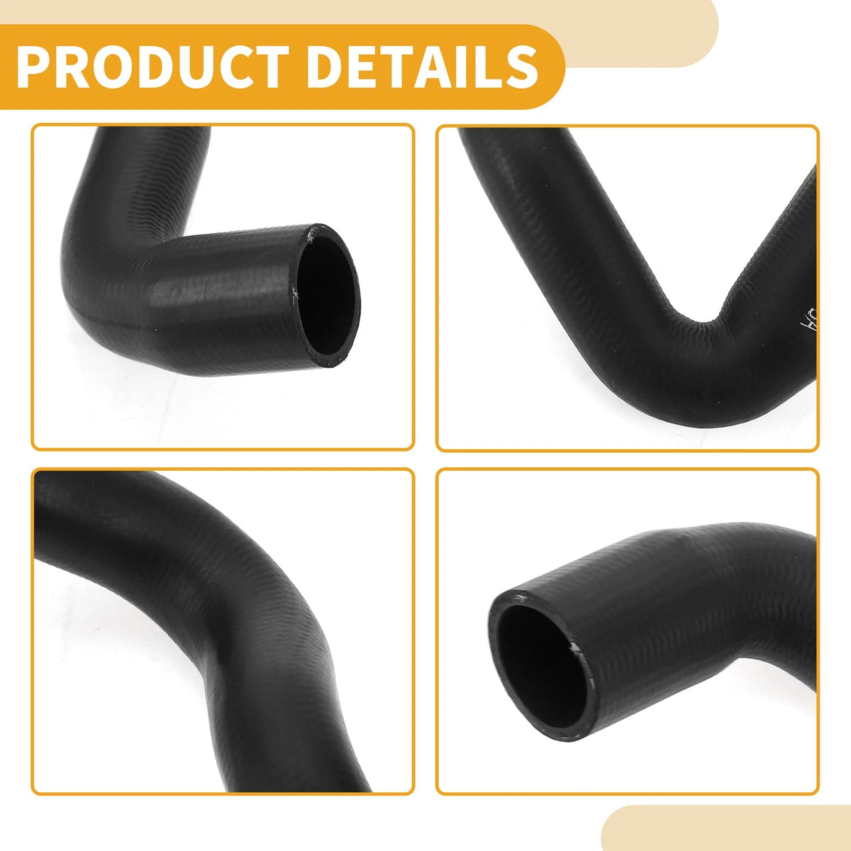 Radiator Hose for Ford Focus III 2010-2023 Rubber Black 1 x Piece