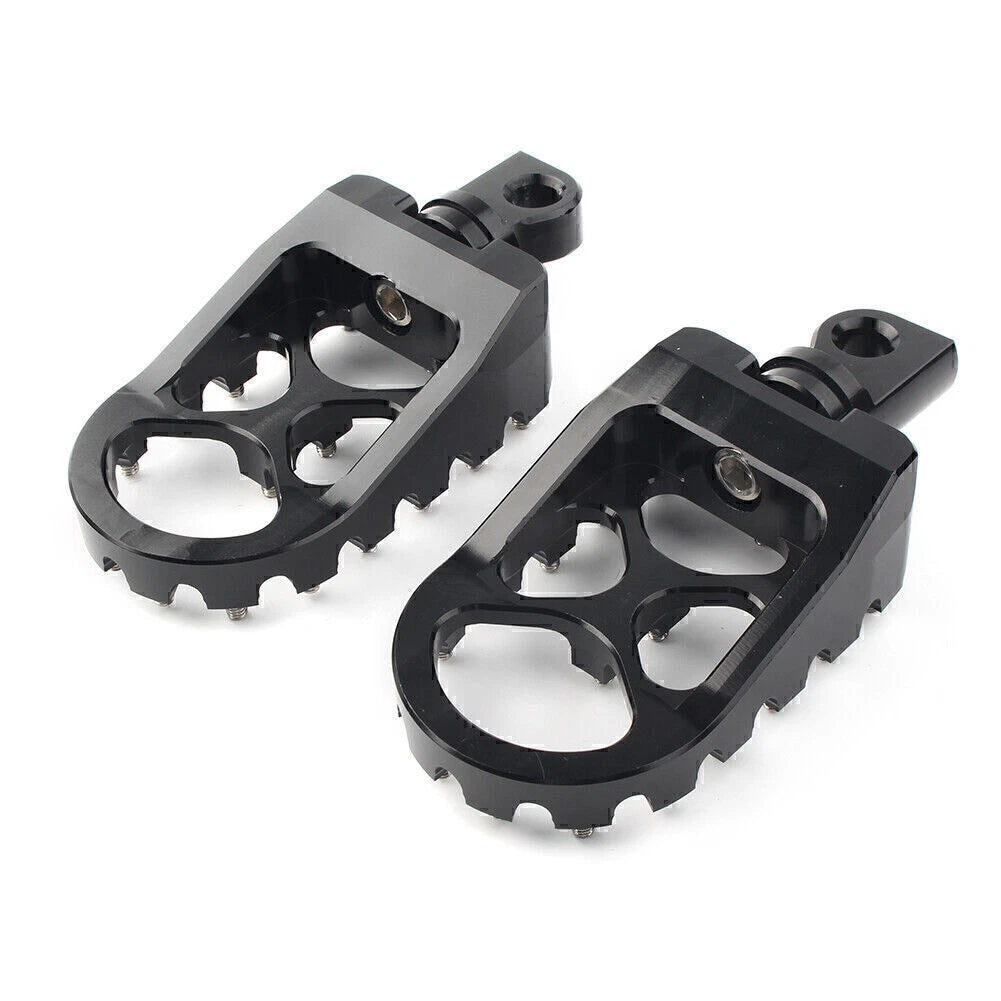 Wide Foot Pegs MX Style for Harley Dyna Sportster Iron 883 Fatboy (2004-2023)