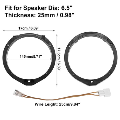 6.5" Car Speaker Adapter Spacer Ring for Honda Accord (2003-2007)
