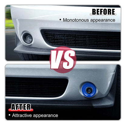 Car ABS Front Foglights Covers Trim for Dodge Challenger (2015-2020) Blue