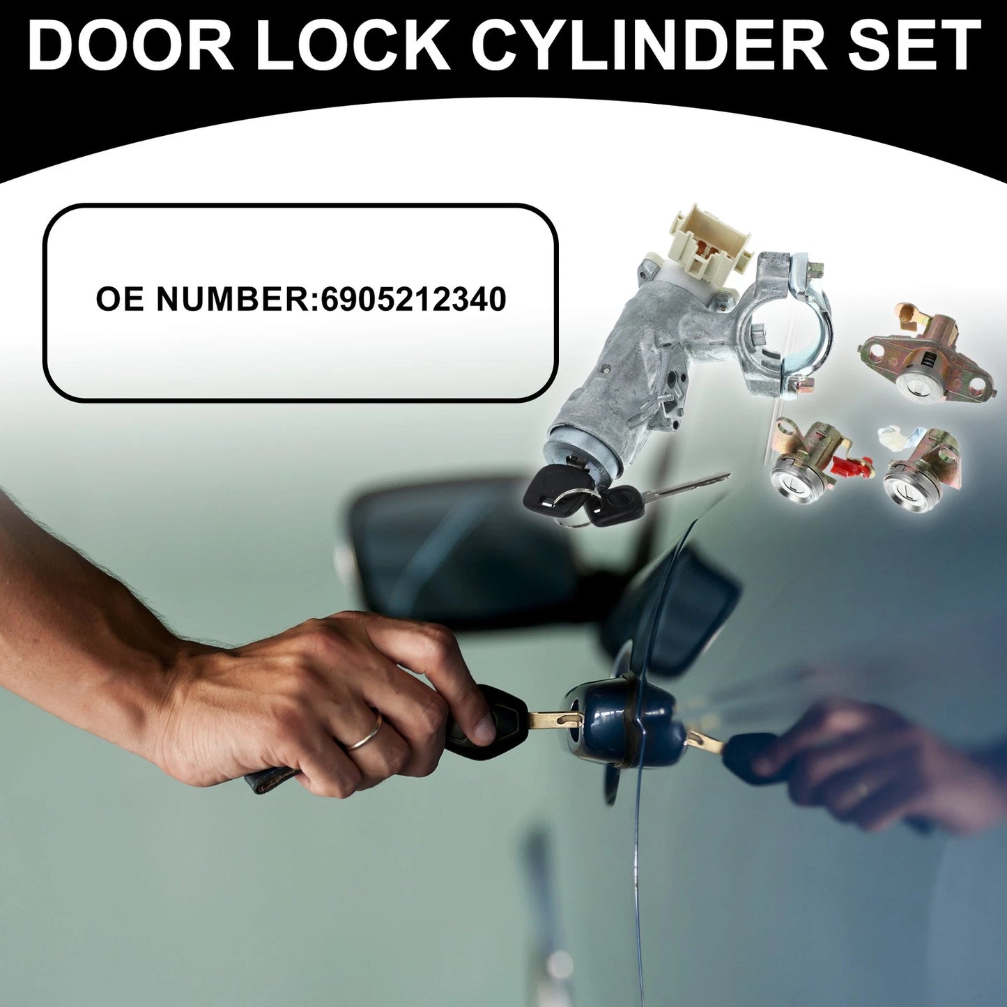 Ignition Switch Lock Cylinder Assembly for Toyota RAV4 (1998–2000)