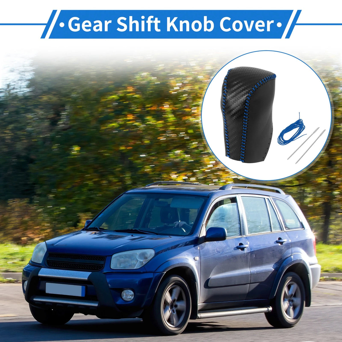Carbon Fiber Gear Shift Knob Cover for Toyota RAV4 (2013-2016)