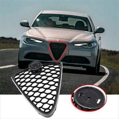 Carbon Black Front Grille Bumper Upper Grill for Alfa Romeo Giulia (2017-2022)