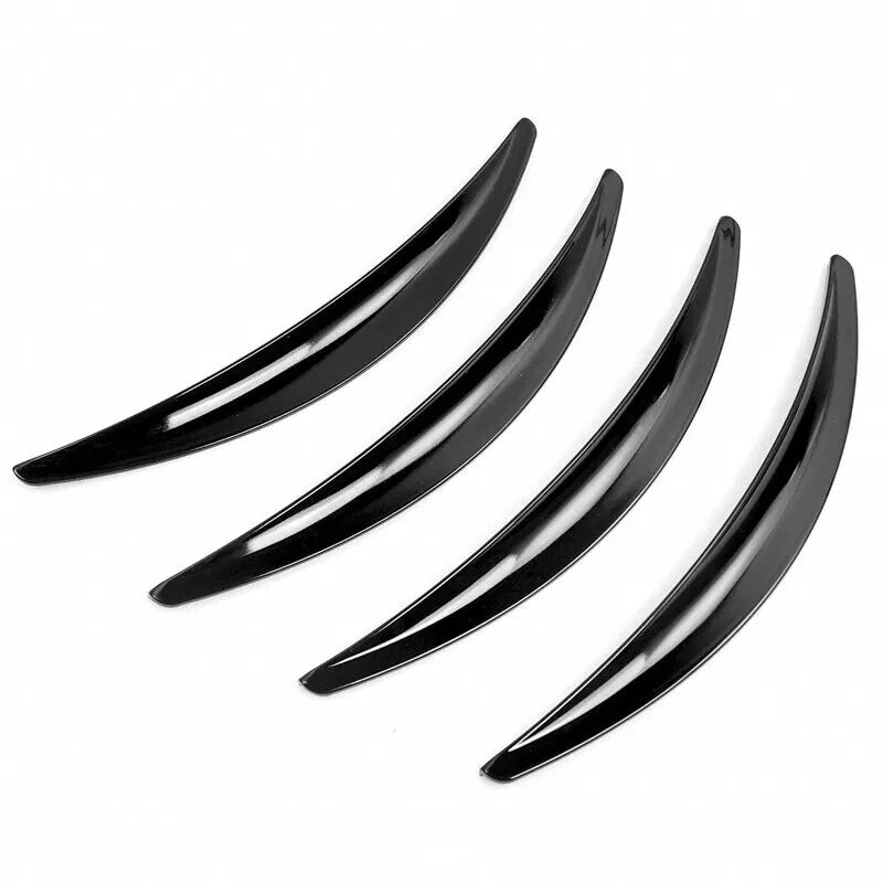 4 x Glossy Black Wheel Eyebrow Arch Trim for Car Fender Flares