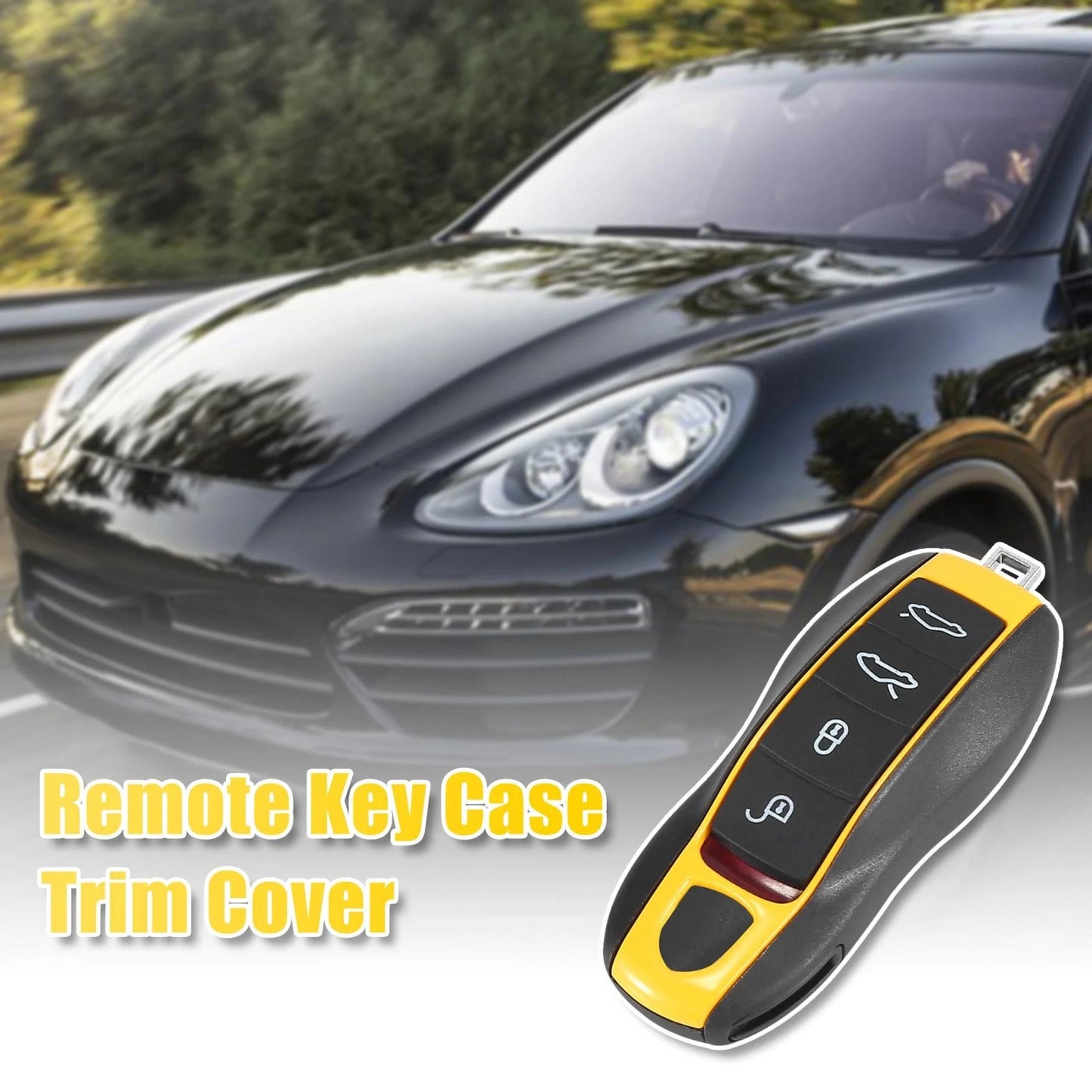 Key Fob Case Cover Trim for Porsche Macan Panamera Cayenne
