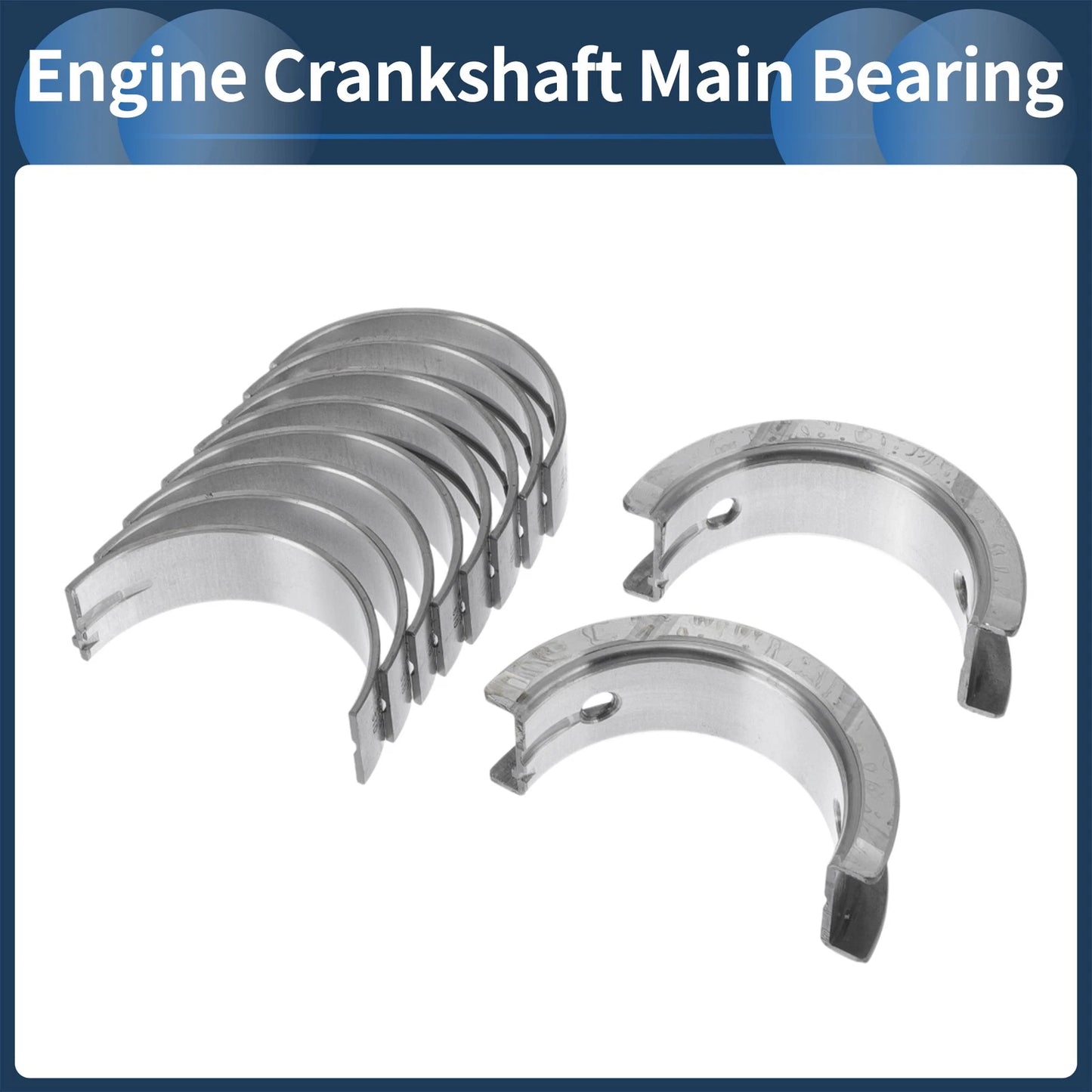 10 x Main Bearing Set for Mitsubishi Lancer (1992-1997)