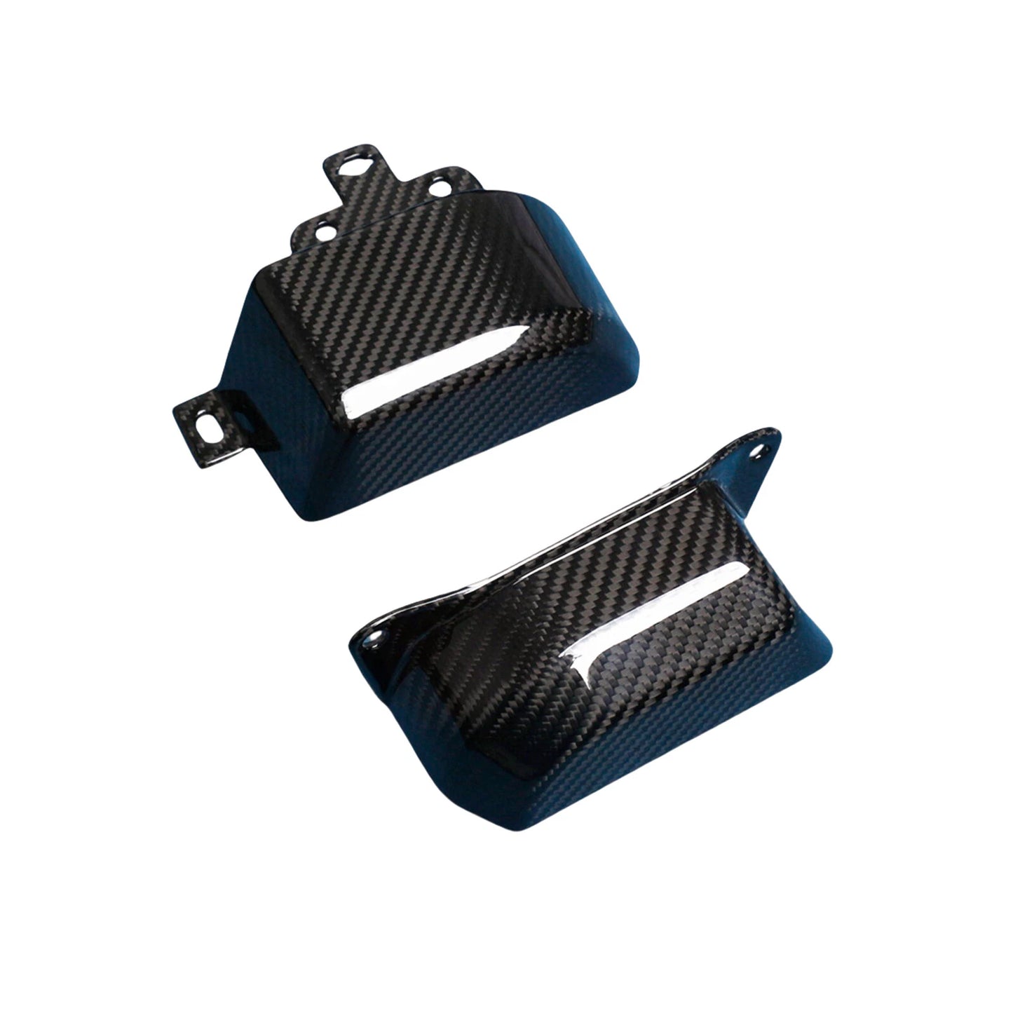 2 x Gloss Carbon Fiber Engine Belt Covers for Subaru BRZ, Toyota GR86 (2022-2024)