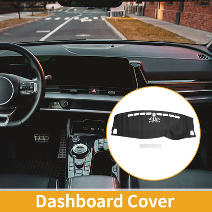 Dashboard Cover Mat for Kia Sportage (2016-2017) Black Red