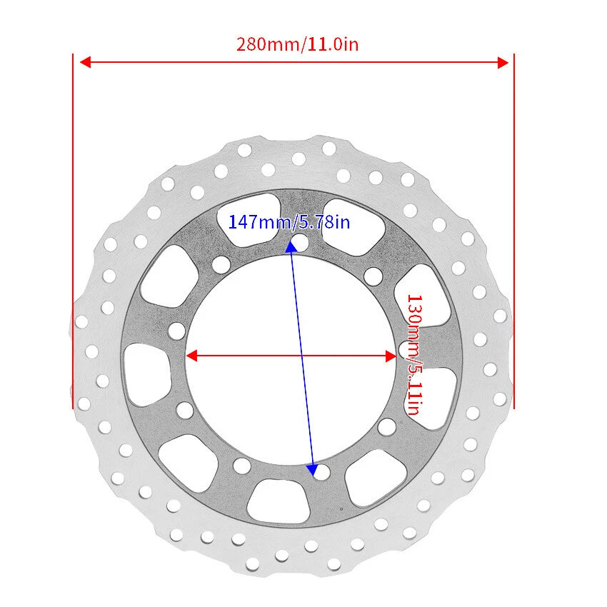 Front Brake Disc for Kawasaki KL650 KLR650 2008-2018