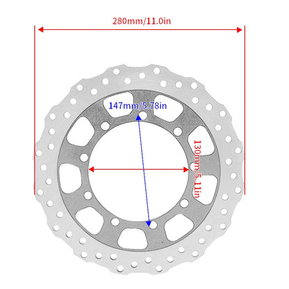 Front Brake Disc for Kawasaki KL650 KLR650 2008-2018