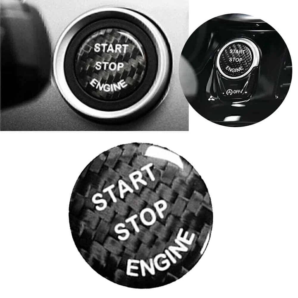 Black Trim Keyless Start Button Cover for BMW E-Chassis X5 X6 E70 E71 E90 E60 (2007-2013)