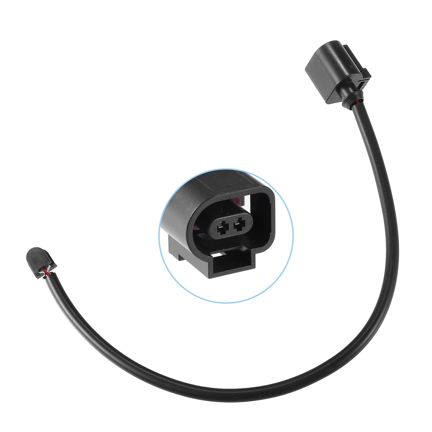 Front Brake Pad Sensor for Porsche Panamera Plastic Rubber Black 1 Pcs